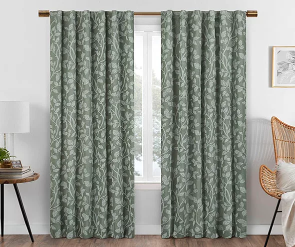 Eclipse Nora Botanical Blackout Rod Pocket Curtain Panel 20 Eclipse Nora Botanical Blackout Rod Pocket Curtain Panel - Image 18
