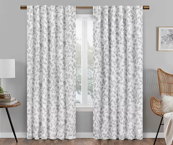 Eclipse Nora Botanical Blackout Rod Pocket Curtain Panel 15 Eclipse Nora Botanical Blackout Rod Pocket Curtain Panel - Image 13