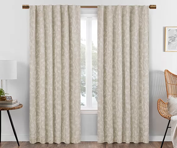 Eclipse Nora Botanical Blackout Rod Pocket Curtain Panel 16 Eclipse Nora Botanical Blackout Rod Pocket Curtain Panel - Image 14