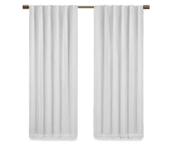 Nora White Blackout Rod Pocket Curtain Panel, (95") -DHP Sales Store 810475266 4