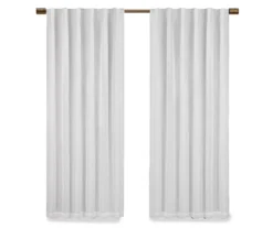 Nora White Blackout Rod Pocket Curtain Panel, (63") -DHP Sales Store 810475270 4