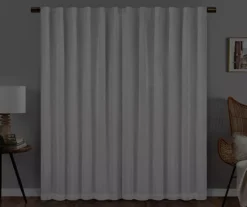 Nora White Blackout Rod Pocket Curtain Panel, (63") -DHP Sales Store 810475270 6