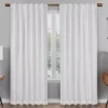 Nora Crochet White Blackout Rod Pocket Curtain Panel, (95") -DHP Sales Store 810475286 1 1