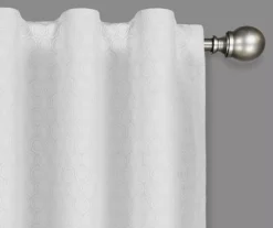 Nora Crochet White Blackout Rod Pocket Curtain Panel, (95") 12 Nora Crochet White Blackout Rod Pocket Curtain Panel, (95") -DHP Sales Store 810475286 2