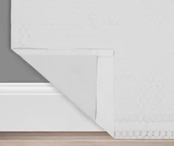 Nora Crochet White Blackout Rod Pocket Curtain Panel, (95") 13 Nora Crochet White Blackout Rod Pocket Curtain Panel, (95") -DHP Sales Store 810475286 3