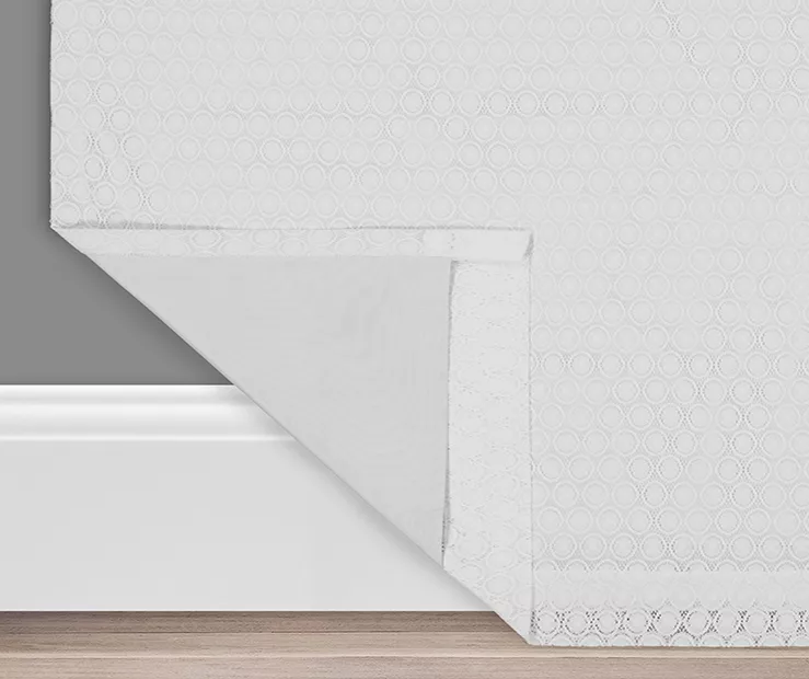 Nora Crochet White Blackout Rod Pocket Curtain Panel, (95") 5 Nora Crochet White Blackout Rod Pocket Curtain Panel, (95") - Image 3