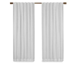 Nora Crochet White Blackout Rod Pocket Curtain Panel, (95") 14 Nora Crochet White Blackout Rod Pocket Curtain Panel, (95") -DHP Sales Store 810475286 4