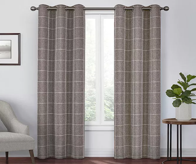 Peconic Chocolate Blackout Grommet Curtain Panel, (84") 3 Peconic Chocolate Blackout Grommet Curtain Panel, (84")