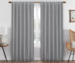 Eclipse Nora Crochet Blackout Rod Pocket Curtain Panel -DHP Sales Store 810475302 1