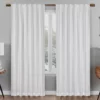Nora Crochet White Blackout Rod Pocket Curtain Panel, (108") 1 Nora Crochet White Blackout Rod Pocket Curtain Panel, (108") -DHP Sales Store 810475346 1 1