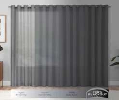 Nora Crochet White Blackout Rod Pocket Curtain Panel, (108") 18 Nora Crochet White Blackout Rod Pocket Curtain Panel, (108") -DHP Sales Store 810475346 8