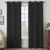 Martina Black Blackout Grommet Curtain Panel, (95") -DHP Sales Store 810475366 1