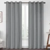 Kira Gray Blackout Grommet Curtain Panel, (95") -DHP Sales Store 810475373 1
