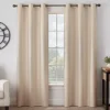 Gabriella Beige Blackout Grommet Curtain Panel, (84") -DHP Sales Store 810475374 1