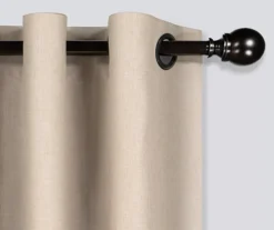 Gabriella Beige Blackout Grommet Curtain Panel, (84") 12 Gabriella Beige Blackout Grommet Curtain Panel, (84") -DHP Sales Store 810475374 2