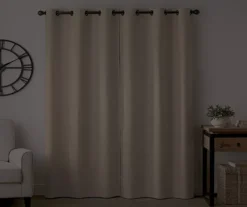 Gabriella Beige Blackout Grommet Curtain Panel, (84") 16 Gabriella Beige Blackout Grommet Curtain Panel, (84") -DHP Sales Store 810475374 6