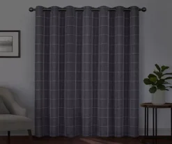 Peconic Indigo Blackout Grommet Curtain Panel, (63") -DHP Sales Store 810475404 6