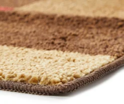 Red Textured Block Accent Rug, (30" X 46") 6 Red Textured Block Accent Rug, (30" X 46") -DHP Sales Store 810478148 810478149 810478187 2