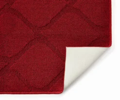 Red Quatrefoil Accent Rug, (20" X 34") -DHP Sales Store 810478802 2