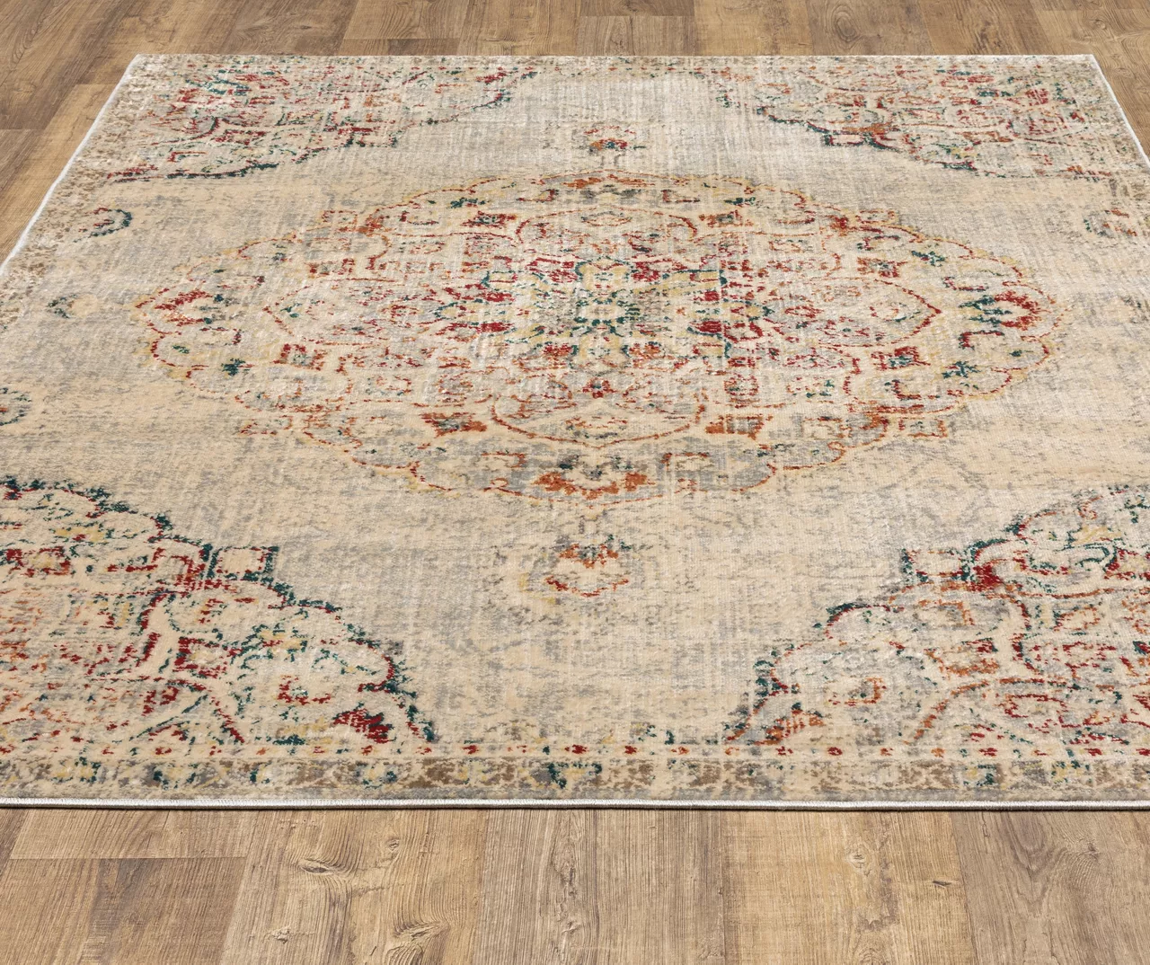 George Medallion Area Rug, (6'7" X 9'2") 5 George Medallion Area Rug, (6'7" X 9'2") - Image 3