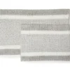 Light Gray & White Stripe Chenille 2-Piece Bath Rug Set -DHP Sales Store 810489321