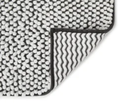 Dark Gray & White Chenille 2-Piece Bath Rug Set -DHP Sales Store 810489322 2