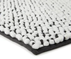 Dark Gray & White Chenille 2-Piece Bath Rug Set -DHP Sales Store 810489322 3