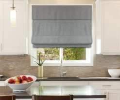 Gray Blackout Cordless Roman Shade 25 Gray Blackout Cordless Roman Shade -DHP Sales Store 810496618