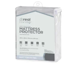 Real Living Soft Top Fitted Mattress Cover