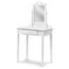 White Wood Vanity With Mirror -DHP Sales Store 810502793 2