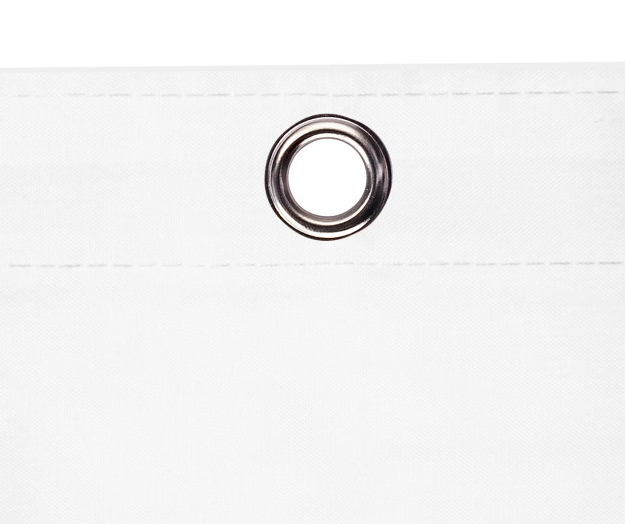 White MicroCLEAN Antimicrobial Fabric Shower Curtain 4 White MicroCLEAN Antimicrobial Fabric Shower Curtain - Image 2