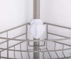 Brushed Nickel 4-Way Adjustable Corner Pole Caddy -DHP Sales Store 810504133 6