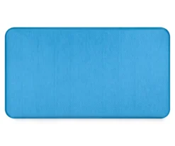 Teal Linen Kitchen Mat, (20" X 36")