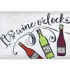 "It's Wine O'clock" Wine Print Kitchen Mat, (18" X 30") 2 "It's Wine O'clock" Wine Print Kitchen Mat, (18" X 30") -DHP Sales Store 810505881 1