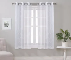 Broyhill Geo Sheer Grommet Curtain Panel Pair -DHP Sales Store 810507512