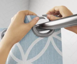 Emma Blue EZ Hang Shower Curtain 17 Emma Blue EZ Hang Shower Curtain -DHP Sales Store 810507743 A8 4