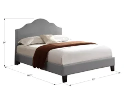 Lombard Light Gray Queen Upholstered Bed -DHP Sales Store 810507931 6