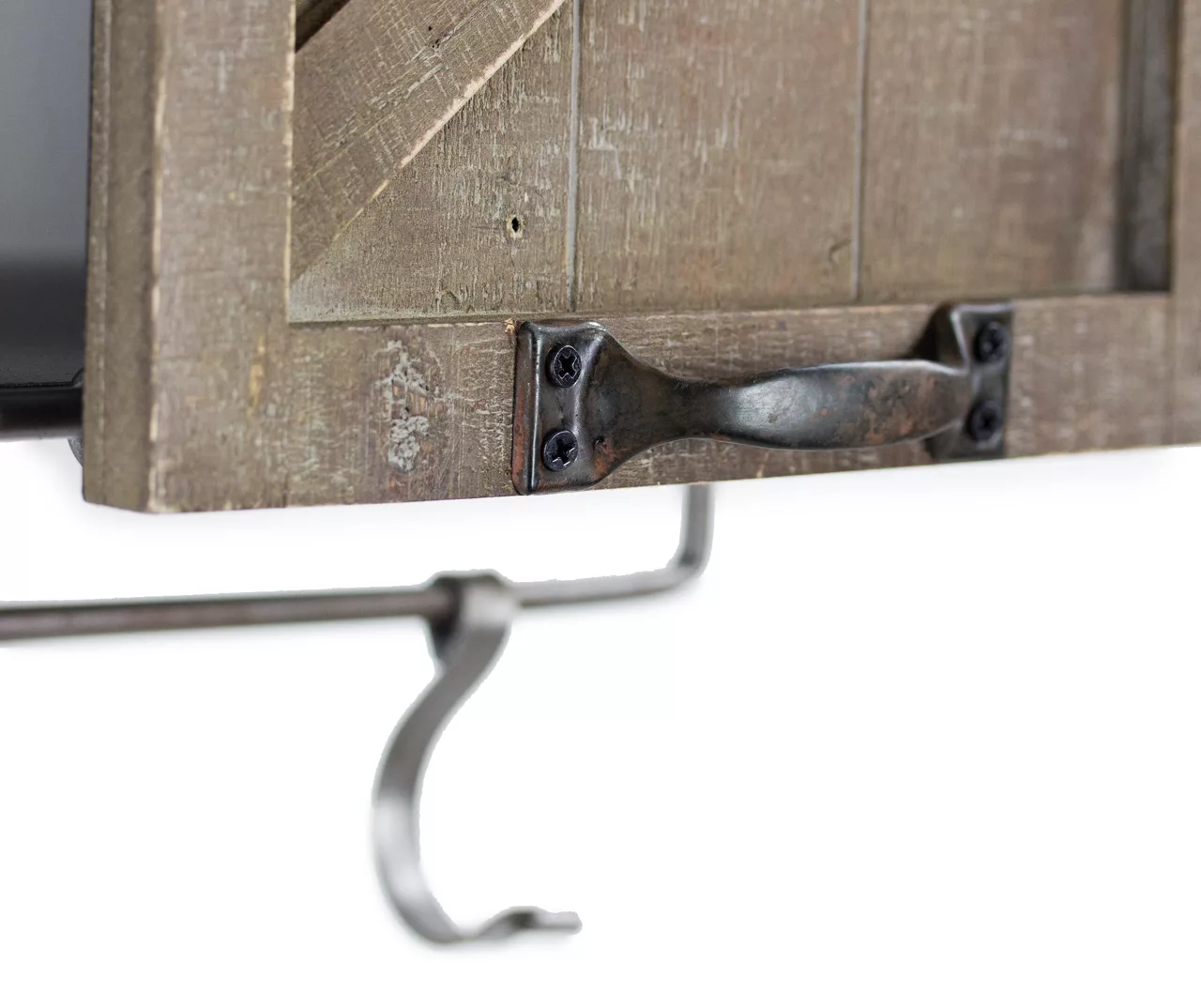 Rustic Sliding Barn Door Storage Rack 6 Rustic Sliding Barn Door Storage Rack - Image 4