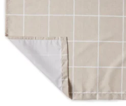 Taupe Ronan Valance & Tier 3-Piece Curtain Set -DHP Sales Store 810511104 2