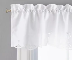 White Lily Valance & Tier 3-Piece Curtain Set -DHP Sales Store 810511105 1