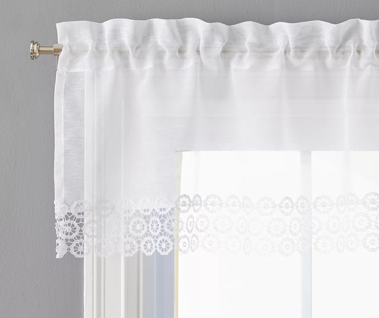 Kira Valance & Tier 3-Piece Curtain Set 4 Kira Valance & Tier 3-Piece Curtain Set - Image 2