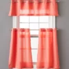 Coral Tucker Valance & Tier 3-Piece Curtain Set -DHP Sales Store 810511402