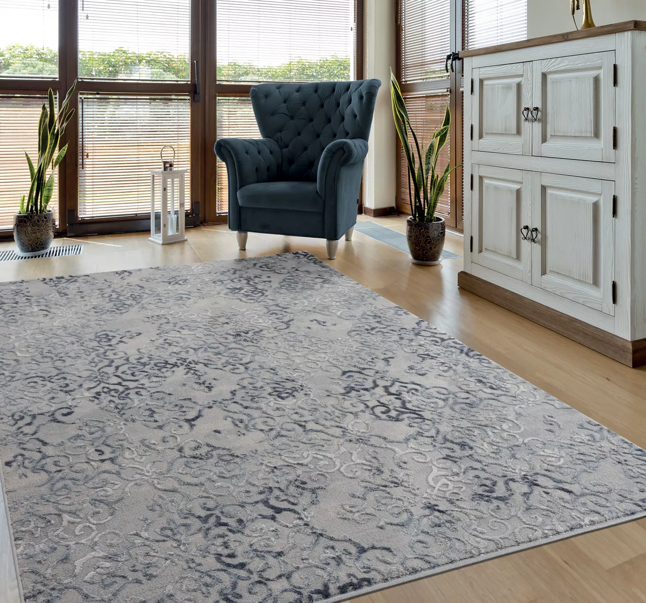 Real Living Cascade Blue Area Rug 13 Real Living Cascade Blue Area Rug - Image 11