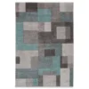 Real Living Gray & Aqua Rendor Rug -DHP Sales Store 810512420