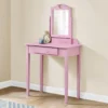 Pink Vanity Table With Mirror -DHP Sales Store 810512906 1