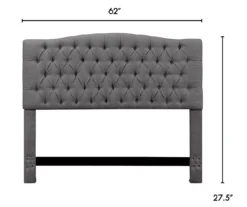 Gray Celeste Upholstered Queen Headboard 12 Gray Celeste Upholstered Queen Headboard -DHP Sales Store 810513487 3