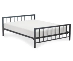 Black Evans King Platform Bed -DHP Sales Store 810513490 2