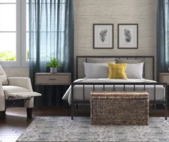 Black Evans King Platform Bed -DHP Sales Store 810513490 5