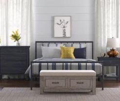 Black Evans King Platform Bed -DHP Sales Store 810513490 8