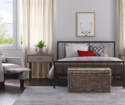 Black Evans King Platform Bed -DHP Sales Store 810513490 9